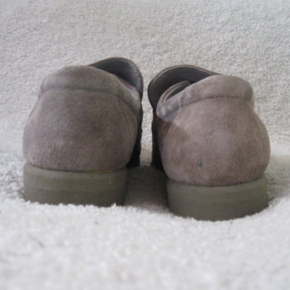 Dunes Gray Suede Loafers - Picture 4 of 9